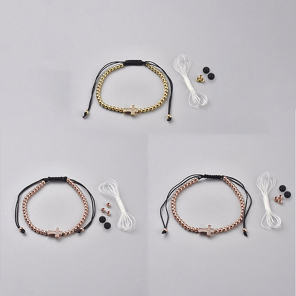 PandaHall Brass Braided Bead Bracelets, with Brass Micro Pave Cubic Zirconia Beads, Nylon Thread, Natural Agate Beads and Elastic Crystal...
PandaHall Brass Braided Bead Bracelets, with Brass Micro Pave Cubic Zirconia Beads, Nylon Thread, Natural Agate Beads and Elastic Crystal...
