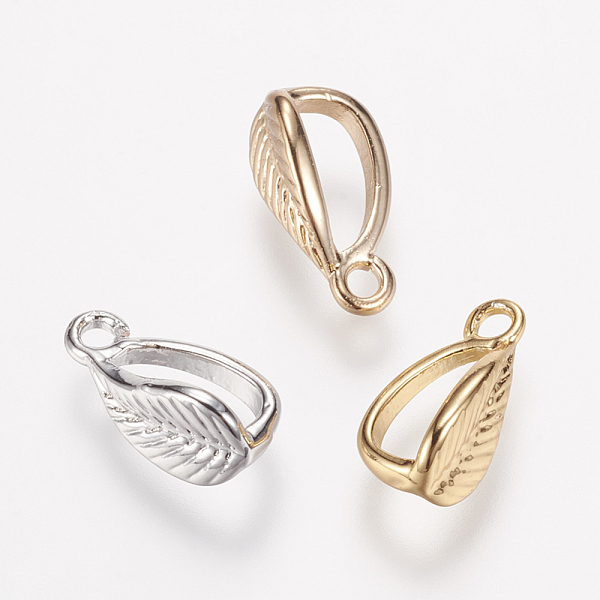 PandaHall Brass Tube Bails, Loop Bails, Bail Beads, Leaf, Mixed Color, 10x4.5x5mm, Hole: 1mm Brass Leaf
PandaHall Brass Tube Bails, Loop Bails, Bail Beads, Leaf, Mixed Color, 10x4.5x5mm, Hole: 1mm Brass Leaf