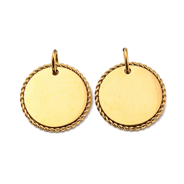PandaHall 304 Stainless Steel Pendants, with Jump Ring, Flat Round Charm, Real 14K Gold Plated, 18x1.5mm, Hole: 5mm 304 Stainless Steel Flat...
PandaHall 304 Stainless Steel Pendants, with Jump Ring, Flat Round Charm, Real 14K Gold Plated, 18x1.5mm, Hole: 5mm 304 Stainless Steel Flat...