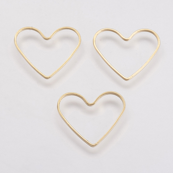 PandaHall Brass Linking Rings, Real Gold Plated, Heart, Real 18K Gold Plated, 19x21x1mm Brass Heart
PandaHall Brass Linking Rings, Real Gold Plated, Heart, Real 18K Gold Plated, 19x21x1mm Brass Heart