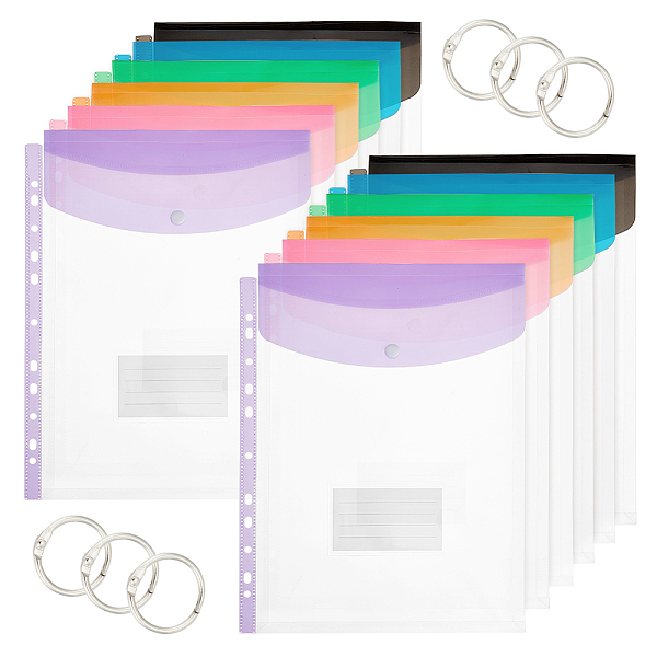 PandaHall AHADEMAKER 18Pcs 6 Colors A4 Thickened Plastic Stationery Storage Binder Pockets, File Envelope Pouch, with Snap Button & Index..., Multicolor
PandaHall AHADEMAKER 18Pcs 6 Colors A4 Thickened Plastic Stationery Storage Binder Pockets, File Envelope Pouch, with Snap Button & Index..., Multicolor