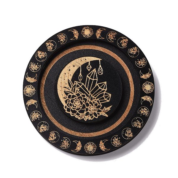 PandaHall Flat Round Wood Bracelet Display Trays, Holds up to one Bracelet, for Home decoration, Black, Quartz Cluster Pattern, 9.5cm Wood...
PandaHall Flat Round Wood Bracelet Display Trays, Holds up to one Bracelet, for Home decoration, Black, Quartz Cluster Pattern, 9.5cm Wood...