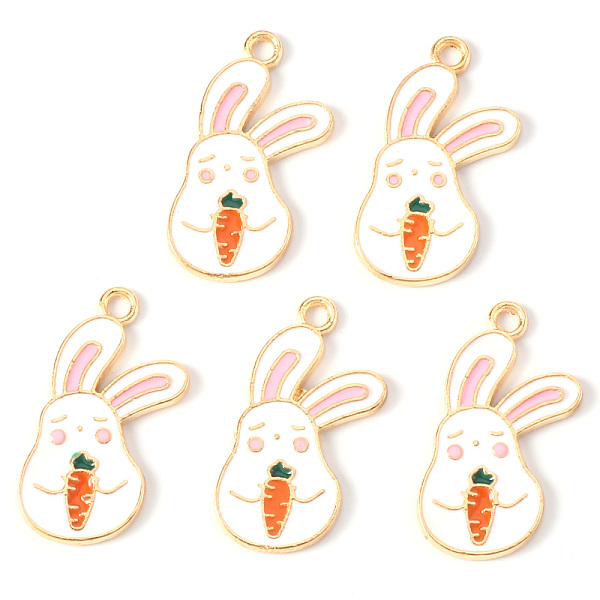 PandaHall Alloy Enamel Pendants, Light Gold, Cadmium Free & Lead Free, Rabbit with Carrot, Dark Orange, 25x15x1mm, Hole: 1.8mm Alloy+Enamel...
PandaHall Alloy Enamel Pendants, Light Gold, Cadmium Free & Lead Free, Rabbit with Carrot, Dark Orange, 25x15x1mm, Hole: 1.8mm Alloy+Enamel...