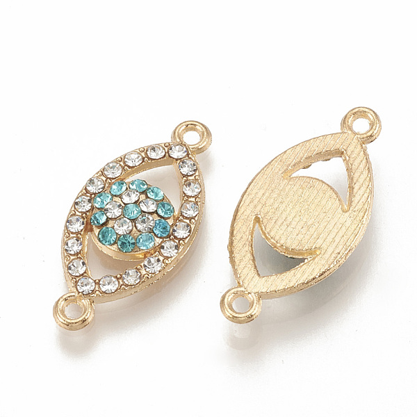 PandaHall Alloy Rhinestone Links connectors, Eye, Light Gold, 23x10.5x3mm, Hole: 2mm Alloy+Rhinestone Eye Clear
PandaHall Alloy Rhinestone Links connectors, Eye, Light Gold, 23x10.5x3mm, Hole: 2mm Alloy+Rhinestone Eye Clear