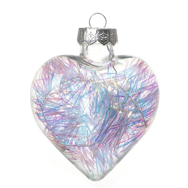 PandaHall Transparent Plastic Fillable Ball Pendants Decorations, Christmas Tree Hanging Ornament, Heart, 110x88x57mm Plastic Heart
PandaHall Transparent Plastic Fillable Ball Pendants Decorations, Christmas Tree Hanging Ornament, Heart, 110x88x57mm Plastic Heart