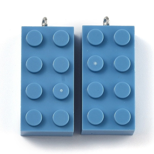 PandaHall Opaque Acrylic Pendants, with Platinum Iron Loop, Long Rectangle Building Block Charms, Light Sky Blue, 36x16x11.5mm, Hole: 1.5mm...
PandaHall Opaque Acrylic Pendants, with Platinum Iron Loop, Long Rectangle Building Block Charms, Light Sky Blue, 36x16x11.5mm, Hole: 1.5mm...