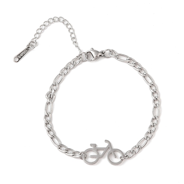PandaHall 304 Stainless Steel Bracelets, Bicycle, Stainless Steel Color, 6-5/8 inch(16.7cm) 304 Stainless Steel Bicycle
PandaHall 304 Stainless Steel Bracelets, Bicycle, Stainless Steel Color, 6-5/8 inch(16.7cm) 304 Stainless Steel Bicycle