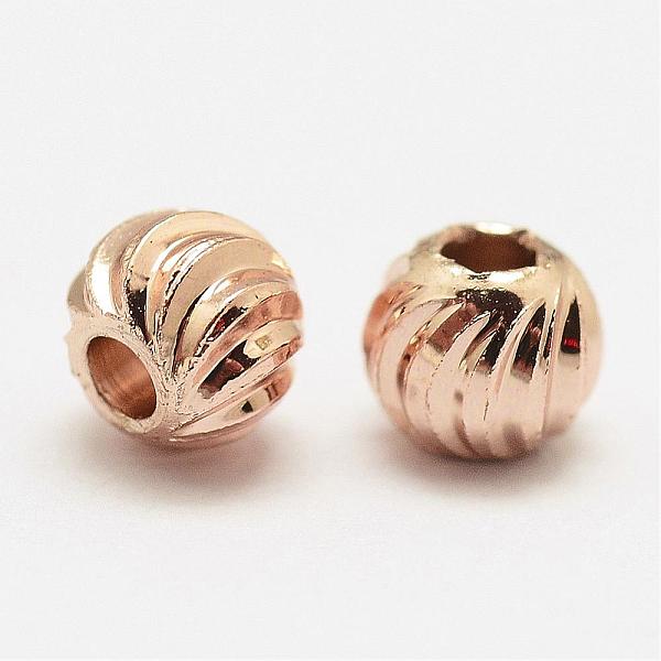 PandaHall Brass Corrugated Beads, Round, Cadmium Free & Nickel Free & Lead Free, Real Rose Gold Plated, 4x3.2mm, Hole: 1.8mm Brass Round
PandaHall Brass Corrugated Beads, Round, Cadmium Free & Nickel Free & Lead Free, Real Rose Gold Plated, 4x3.2mm, Hole: 1.8mm Brass Round