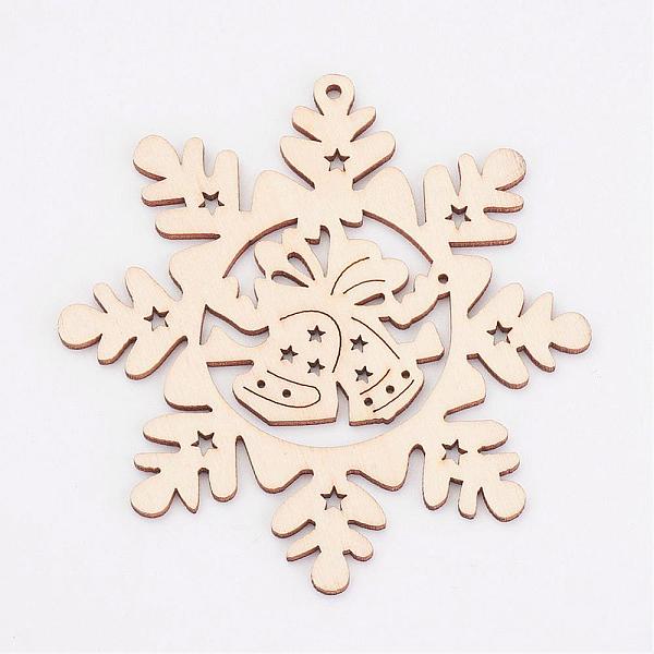 PandaHall Undyed Wooden Pendants, Snowflake, for Christmas Theme, Antique White, 100x97x3mm, Hole: 2.5mm Wood Snowflake Orange
PandaHall Undyed Wooden Pendants, Snowflake, for Christmas Theme, Antique White, 100x97x3mm, Hole: 2.5mm Wood Snowflake Orange