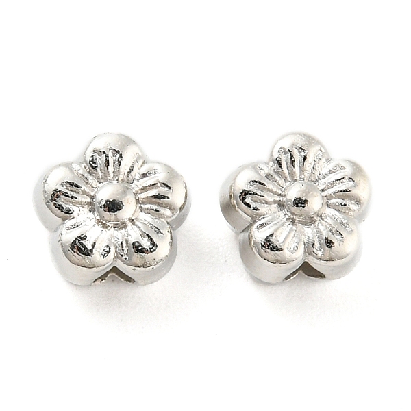 PandaHall CCB Plastic Beads, Flower, Platinum, 6x6x4.5mm, Hole: 1mm Plastic Flower
PandaHall CCB Plastic Beads, Flower, Platinum, 6x6x4.5mm, Hole: 1mm Plastic Flower