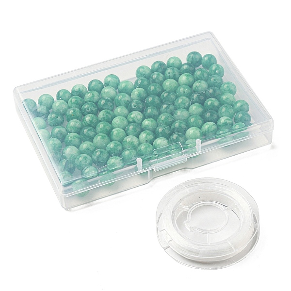 PandaHall DIY Jewelry Making Kits, Including 100Pcs Natural White Jade Beads, Round, Dyed, Green, with Strong Stretchy Beading Elastic...
PandaHall DIY Jewelry Making Kits, Including 100Pcs Natural White Jade Beads, Round, Dyed, Green, with Strong Stretchy Beading Elastic...