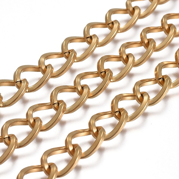 PandaHall 304 Stainless Steel Curb Chains, Unwelded, Golden, 12x8x2mm 304 Stainless Steel
PandaHall 304 Stainless Steel Curb Chains, Unwelded, Golden, 12x8x2mm 304 Stainless Steel