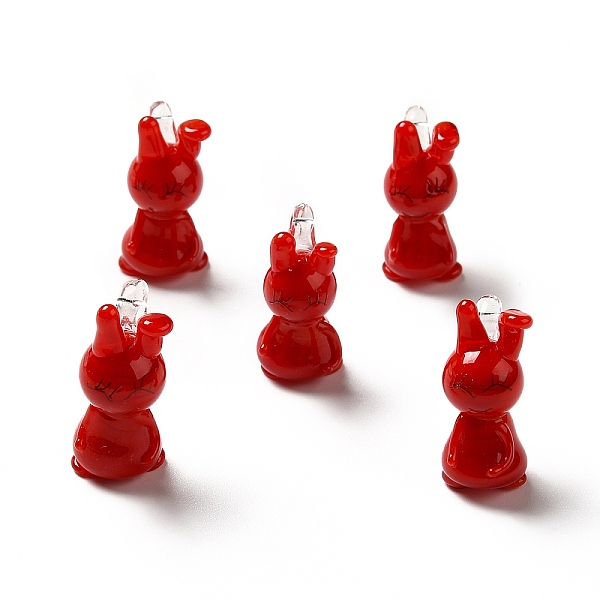PandaHall Handmade Lampwork Pendants, Rabbit Charms, Dark Red, 26~27.5x12~13.5x18~18.5mm, Hole: 1.8~2.5mm Lampwork Rabbit
PandaHall Handmade Lampwork Pendants, Rabbit Charms, Dark Red, 26~27.5x12~13.5x18~18.5mm, Hole: 1.8~2.5mm Lampwork Rabbit