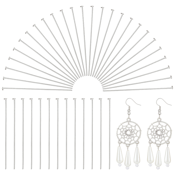PandaHall Unicraftale 200Pcs 304 Stainless Steel Flat Head Pins, Stainless Steel Color, 70x0.7mm, Head: 1.5mm 304 Stainless Steel
PandaHall Unicraftale 200Pcs 304 Stainless Steel Flat Head Pins, Stainless Steel Color, 70x0.7mm, Head: 1.5mm 304 Stainless Steel