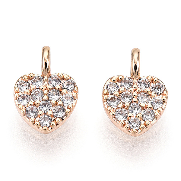 PandaHall Brass Micro Pave Cubic Zirconia Charms, Nickel Free, Heart, Clear, Real 18K Gold Plated, 7x5x1.5mm, Hole: 1.8mm Brass+Cubic...
PandaHall Brass Micro Pave Cubic Zirconia Charms, Nickel Free, Heart, Clear, Real 18K Gold Plated, 7x5x1.5mm, Hole: 1.8mm Brass+Cubic...