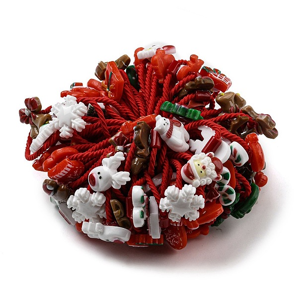 PandaHall Christmas Theme Girls Hair Accessories, Ponytail Holder, Elastic Hair Ties, with Resin Beads, Mixed Shapes, Red, 2.5mm, Inner...
PandaHall Christmas Theme Girls Hair Accessories, Ponytail Holder, Elastic Hair Ties, with Resin Beads, Mixed Shapes, Red, 2.5mm, Inner...