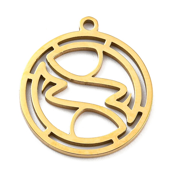 PandaHall 304 Stainless Steel Pendants, Real 18K Gold Plated, Laser Cut, Flat Round with 12 Constellations Sign Charm, Pisces, 22x20x1mm...
PandaHall 304 Stainless Steel Pendants, Real 18K Gold Plated, Laser Cut, Flat Round with 12 Constellations Sign Charm, Pisces, 22x20x1mm...