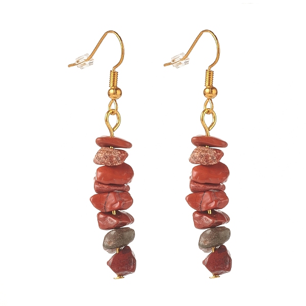 PandaHall Natural Red Jasper Chip Beaded Dangle Earrings, Gemstone Drop Earrings for Women, Brass Jewelry, Golden, 50~54x7~11.5x5~8mm, Pin...
PandaHall Natural Red Jasper Chip Beaded Dangle Earrings, Gemstone Drop Earrings for Women, Brass Jewelry, Golden, 50~54x7~11.5x5~8mm, Pin...