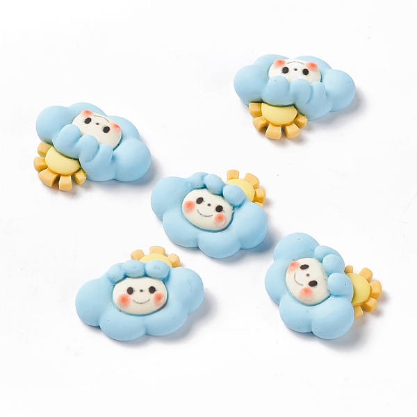 PandaHall Opaque Resin Cabochons, Cloud with Sun, Light Sky Blue, 19x21.7x7mm Resin Cloud
PandaHall Opaque Resin Cabochons, Cloud with Sun, Light Sky Blue, 19x21.7x7mm Resin Cloud