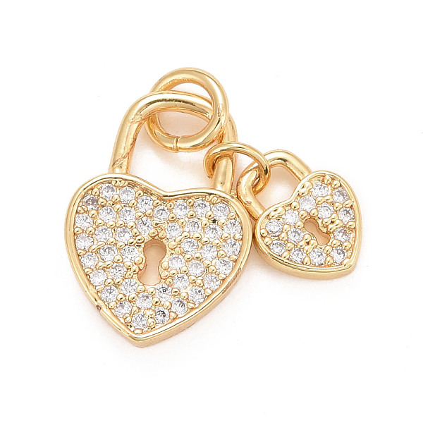 PandaHall Eco-Friendly Brass Micro Pave Cubic Zirconia Pendants, with Jump Ring, Long-Lasting Plated, Lead Free & Cadmium Free, Heart, Real..., Clear
PandaHall Eco-Friendly Brass Micro Pave Cubic Zirconia Pendants, with Jump Ring, Long-Lasting Plated, Lead Free & Cadmium Free, Heart, Real..., Clear