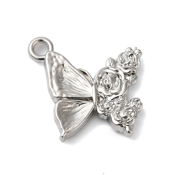 PandaHall Plating Alloy Pendants, Cadmium Free & Lead Free, Butterfly with Rose, Platinum, 17x18x3mm, Hole: 1.8mm Alloy Butterfly
PandaHall Plating Alloy Pendants, Cadmium Free & Lead Free, Butterfly with Rose, Platinum, 17x18x3mm, Hole: 1.8mm Alloy Butterfly