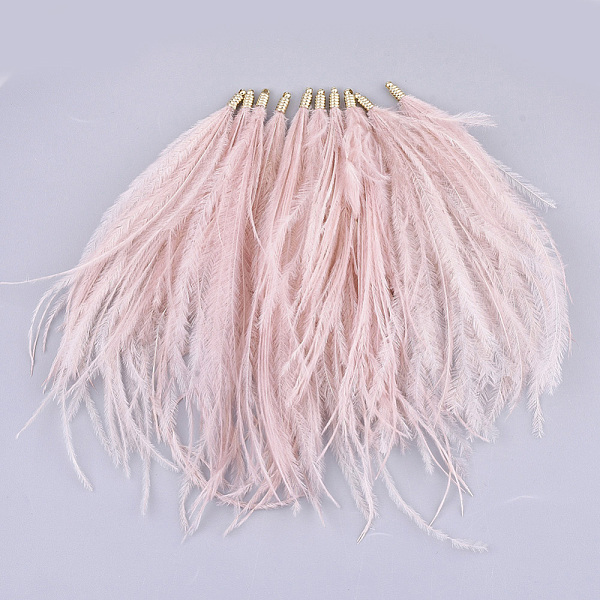 PandaHall Ostrich Feather Tassel Big Pendant Decorations, with Brass Findings, Golden, Flamingo, 130~170x4mm, Hole: 1.6mm Feather Feather..., Pink
PandaHall Ostrich Feather Tassel Big Pendant Decorations, with Brass Findings, Golden, Flamingo, 130~170x4mm, Hole: 1.6mm Feather Feather..., Pink