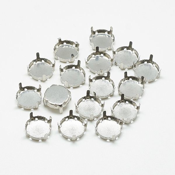 PandaHall 201 Stainless Steel Sew on Prong Settings, Claw Settings for Flat Back Rhinestone, Flat Round, Stainless Steel Color, Tray: 7mm...
PandaHall 201 Stainless Steel Sew on Prong Settings, Claw Settings for Flat Back Rhinestone, Flat Round, Stainless Steel Color, Tray: 7mm...