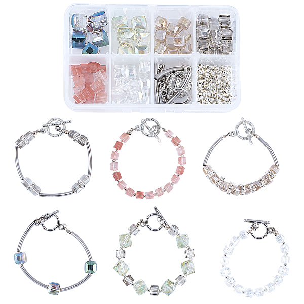 PandaHall SUNNYCLUE DIY Bracelets Making Kits, include Glass Beads, Brass Tube Beads & Crimp Beads, Brass Rhinestone Spacer Beads, Alloy..., Multicolor
PandaHall SUNNYCLUE DIY Bracelets Making Kits, include Glass Beads, Brass Tube Beads & Crimp Beads, Brass Rhinestone Spacer Beads, Alloy..., Multicolor