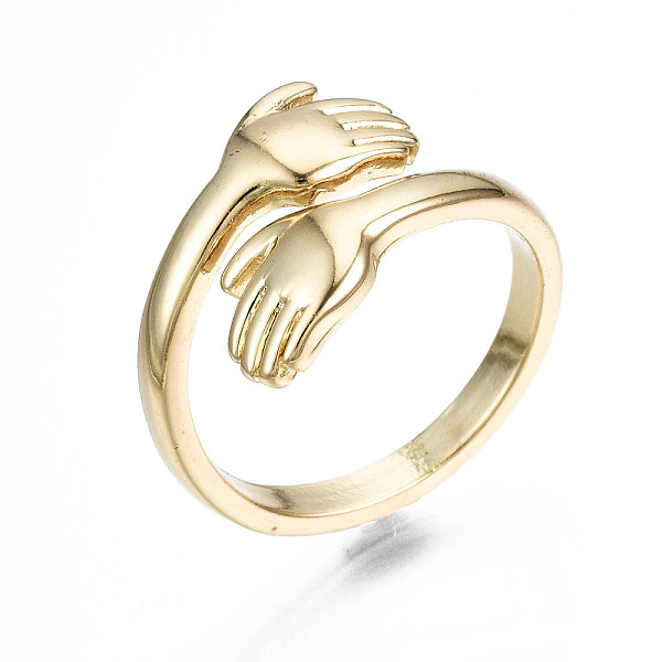 PandaHall Brass Cuff Rings, Open Rings, Nickel Free, Hug, Real 16K Gold Plated, US Size 6, Inner Diameter: 17mm Brass
PandaHall Brass Cuff Rings, Open Rings, Nickel Free, Hug, Real 16K Gold Plated, US Size 6, Inner Diameter: 17mm Brass
