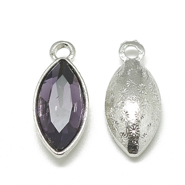 PandaHall Alloy Glass Pendants, Faceted, Horse Eye, Platinum, Purple, 20x9x5mm, Hole: 1.5mm Alloy+Glass Horse Eye Purple
PandaHall Alloy Glass Pendants, Faceted, Horse Eye, Platinum, Purple, 20x9x5mm, Hole: 1.5mm Alloy+Glass Horse Eye Purple
