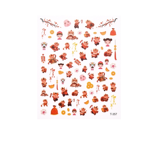 PandaHall Chinese New Year Themed Nail Decals Stickers, Self-Adhesive Ox Greetings Nail Design Art, for Nail Toenails Tips Decorations..., Red
PandaHall Chinese New Year Themed Nail Decals Stickers, Self-Adhesive Ox Greetings Nail Design Art, for Nail Toenails Tips Decorations..., Red