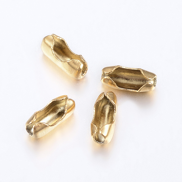 PandaHall Ion Plating(IP) 304 Stainless Steel Ball Chain Connectors, Golden, 5.5x2.5mm, Fit for 1.5mm ball chain 304 Stainless Steel
PandaHall Ion Plating(IP) 304 Stainless Steel Ball Chain Connectors, Golden, 5.5x2.5mm, Fit for 1.5mm ball chain 304 Stainless Steel