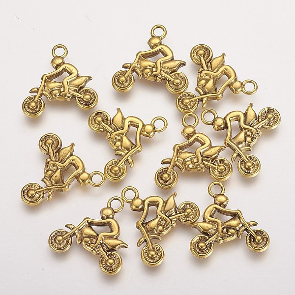 PandaHall Tibetan Style Alloy Rider Motorcycle Pendants, Antique Golden, Lead Free & Cadmium Free & Nickel Free, 22x22x3mm, Hole: 2mm Alloy...
PandaHall Tibetan Style Alloy Rider Motorcycle Pendants, Antique Golden, Lead Free & Cadmium Free & Nickel Free, 22x22x3mm, Hole: 2mm Alloy...