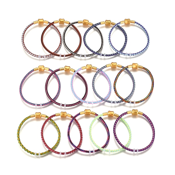 PandaHall Braided Stainless Steel Wire European Style Bracelets Making, with Silicone Beads and Brass Clasps, Long-Lasting Plated , Mixed..., Multicolor
PandaHall Braided Stainless Steel Wire European Style Bracelets Making, with Silicone Beads and Brass Clasps, Long-Lasting Plated , Mixed..., Multicolor