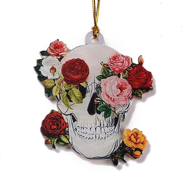 PandaHall Opaque One-sided Printed Acrylic Big Pendants, for Halloween, Skull with Flower, Red, 500x2mm Acrylic Skull Red
PandaHall Opaque One-sided Printed Acrylic Big Pendants, for Halloween, Skull with Flower, Red, 500x2mm Acrylic Skull Red