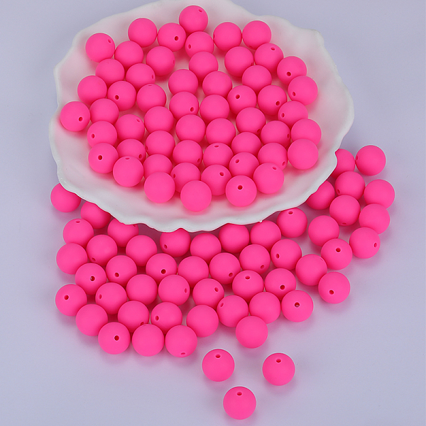 PandaHall Round Silicone Focal Beads, Chewing Beads For Teethers, DIY Nursing Necklaces Making, Deep Pink, 15mm, Hole: 2mm Silicone Round
PandaHall Round Silicone Focal Beads, Chewing Beads For Teethers, DIY Nursing Necklaces Making, Deep Pink, 15mm, Hole: 2mm Silicone Round