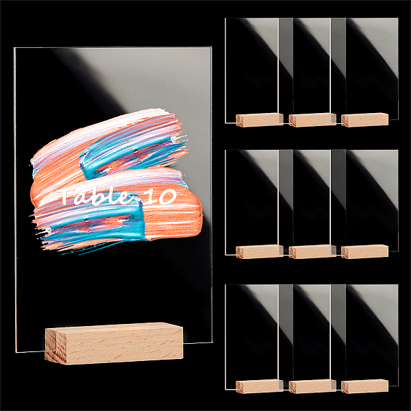 PandaHall Transparent Acrylic Place Card & Wood Card Holder Set, for Wedding, Party, Restaurant, Rectangle, Clear, 100x25x140mm Acrylic...
PandaHall Transparent Acrylic Place Card & Wood Card Holder Set, for Wedding, Party, Restaurant, Rectangle, Clear, 100x25x140mm Acrylic...