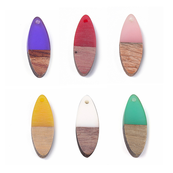 PandaHall Resin & Walnut Wood Pendants, Horse Eye, Mixed Color, 28x9.5x3.5~4mm, Hole: 1.8mm Resin+Wood Horse Eye Multicolor
PandaHall Resin & Walnut Wood Pendants, Horse Eye, Mixed Color, 28x9.5x3.5~4mm, Hole: 1.8mm Resin+Wood Horse Eye Multicolor