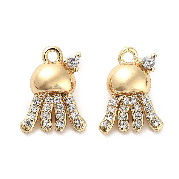 PandaHall Brass Micro Pave Clear Cubic Zirconia Charms, Octopus, Real 18K Gold Plated, 12x9x4.5mm, Hole: 1.2mm Brass+Cubic Zirconia Octopus...
PandaHall Brass Micro Pave Clear Cubic Zirconia Charms, Octopus, Real 18K Gold Plated, 12x9x4.5mm, Hole: 1.2mm Brass+Cubic Zirconia Octopus...