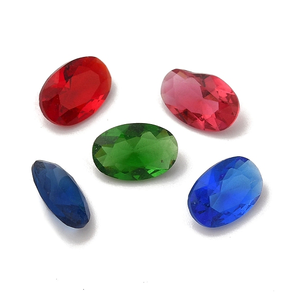 PandaHall Glass Rhinestone Cabochons, Pointed Back, Faceted, Oval, Mixed Color, 6x4x2.5mm Glass Rhinestone Oval Multicolor
PandaHall Glass Rhinestone Cabochons, Pointed Back, Faceted, Oval, Mixed Color, 6x4x2.5mm Glass Rhinestone Oval Multicolor