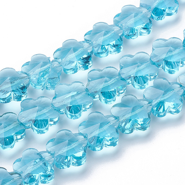 PandaHall Transparent Glass Beads, Faceted, Plum Blossom, Light Sky Blue, 13x13.5x8.5mm, Hole: 1mm Glass Flower Blue
PandaHall Transparent Glass Beads, Faceted, Plum Blossom, Light Sky Blue, 13x13.5x8.5mm, Hole: 1mm Glass Flower Blue
