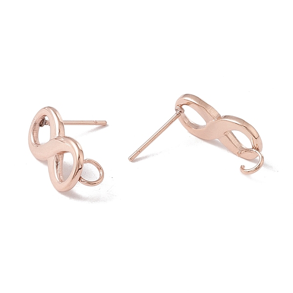 PandaHall 304 Stainless Steel Stud Earring Findings, with 316 Surgical Stainless Steel Pins and Vertical Loops, Infinity, Real Rose Gold...
PandaHall 304 Stainless Steel Stud Earring Findings, with 316 Surgical Stainless Steel Pins and Vertical Loops, Infinity, Real Rose Gold...