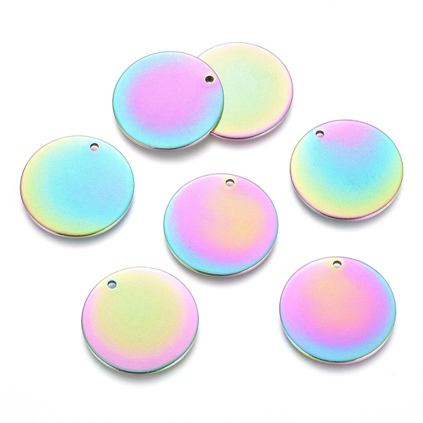PandaHall Ion Plating(IP) 304 Stainless Steel Pendants, Stamping Blank Tag, Flat Round, Rainbow Color, 20x1mm, Hole: 1.4mm 304 Stainless...
PandaHall Ion Plating(IP) 304 Stainless Steel Pendants, Stamping Blank Tag, Flat Round, Rainbow Color, 20x1mm, Hole: 1.4mm 304 Stainless...