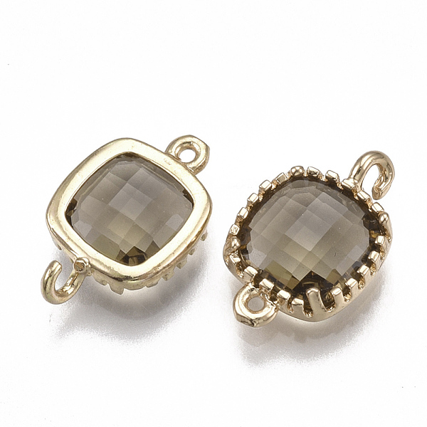 PandaHall Glass Links connectors, with Brass Findings, Faceted, Square, Golden, Dark Khaki, 14.5x9.5x3.5mm, Hole: 0.8~1.2mm Glass Square..., Yellow
PandaHall Glass Links connectors, with Brass Findings, Faceted, Square, Golden, Dark Khaki, 14.5x9.5x3.5mm, Hole: 0.8~1.2mm Glass Square..., Yellow