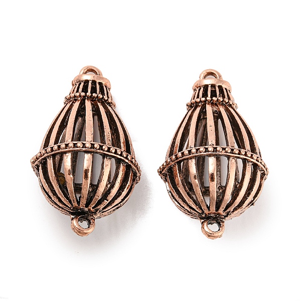 PandaHall Tibetan Style Alloy Hollow Connector Charms, Cage Links, Red Copper, 35x20.5x19.5mm, Hole: 2mm Alloy Others
PandaHall Tibetan Style Alloy Hollow Connector Charms, Cage Links, Red Copper, 35x20.5x19.5mm, Hole: 2mm Alloy Others