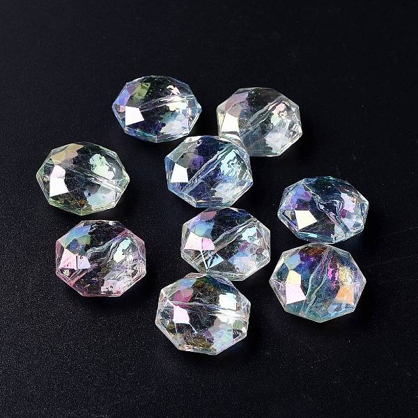 PandaHall Plating Rainbow Transparemt Acrylic Beads, Section, Glitter, Mixed Color, 24x24x12mm, Hole: 1.8mm Acrylic Multicolor
PandaHall Plating Rainbow Transparemt Acrylic Beads, Section, Glitter, Mixed Color, 24x24x12mm, Hole: 1.8mm Acrylic Multicolor