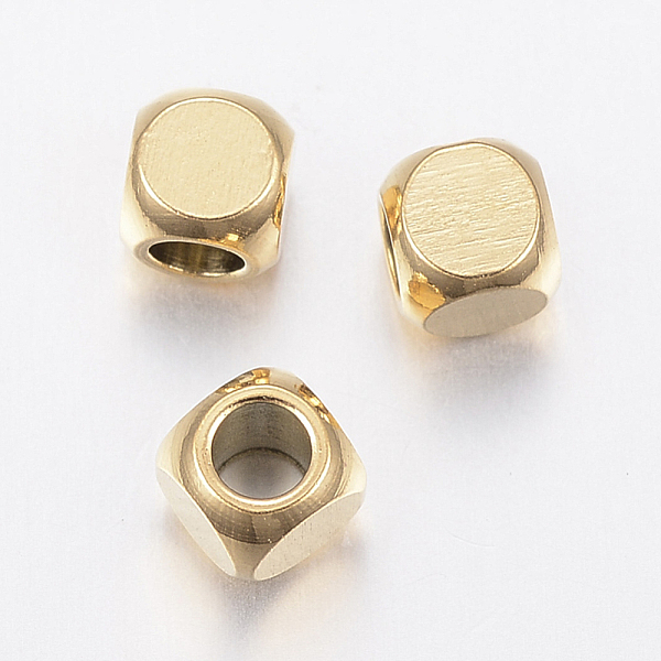 PandaHall Ion Plating(IP) 304 Stainless Steel Beads, Cube, Golden, 4x4x4mm, Hole: 2.5mm 304 Stainless Steel Cube
PandaHall Ion Plating(IP) 304 Stainless Steel Beads, Cube, Golden, 4x4x4mm, Hole: 2.5mm 304 Stainless Steel Cube