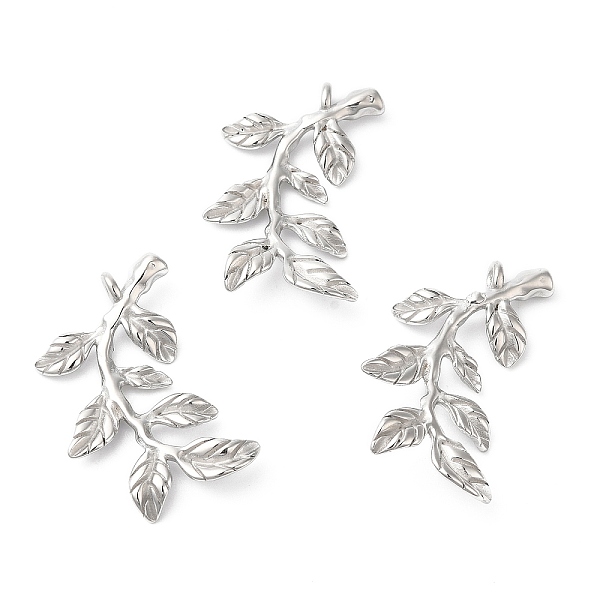 PandaHall 304 Stainless Steel Pendants, Leafy Branch Charms, Stainless Steel Color, 32.5x18.5x3.5mm, Hole: 1.8mm 304 Stainless Steel Branch
PandaHall 304 Stainless Steel Pendants, Leafy Branch Charms, Stainless Steel Color, 32.5x18.5x3.5mm, Hole: 1.8mm 304 Stainless Steel Branch