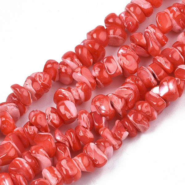 PandaHall Natural Freshwater Shell Beads Strands, Dyed, Nuggets Chips, Red, 2.5~5.5x6~17.5x5~8mm, Hole: 0.8mm, about 92~112pcs/strand, 13.98...
PandaHall Natural Freshwater Shell Beads Strands, Dyed, Nuggets Chips, Red, 2.5~5.5x6~17.5x5~8mm, Hole: 0.8mm, about 92~112pcs/strand, 13.98...