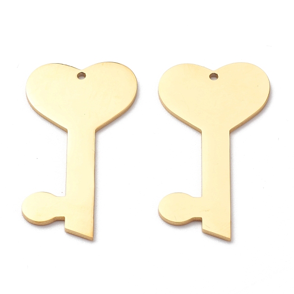 PandaHall 304 Stainless Steel Pendants, Laser Cut, Key, Golden, 35x18.5x1mm, Hole: 1.2mm 304 Stainless Steel Key
PandaHall 304 Stainless Steel Pendants, Laser Cut, Key, Golden, 35x18.5x1mm, Hole: 1.2mm 304 Stainless Steel Key